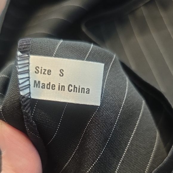 Black Corset with Pink Lacing and Skirt - Picture 8 of 8